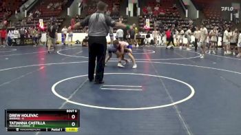 108 lbs Round 3 (4 Team) - Drew Holevac, BadBass vs Tatianna Castilla, Michigan Cobras