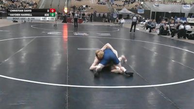 A 144 lbs Semifinal - Christian Davis, Signal Mountain High School vs Hayden Harrell, Anderson Co. High School