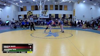 125 lbs Cons. Round 3 - Savannah Tate, Lakewood vs Graycie White, Hubbard