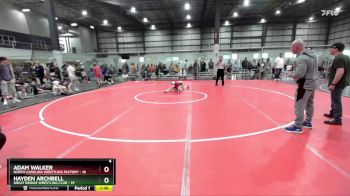 85 lbs Round 1 (6 Team) - Adam Walker, NORTH CAROLINA WRESTLING FACTORY vs Hayden Archbell, GREAT BRIDGE WRESTLING CLUB