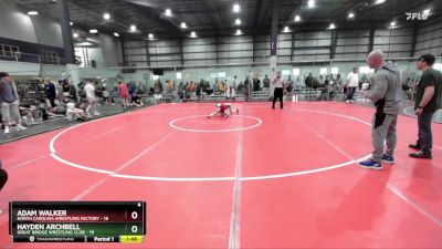 85 lbs Round 1 (6 Team) - Adam Walker, NORTH CAROLINA WRESTLING FACTORY vs Hayden Archbell, GREAT BRIDGE WRESTLING CLUB