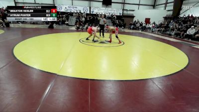 150 lbs Cons. Round 2 - Hyrum Foster, Richfield vs Braxton Kesler, Delta