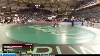 3A 113 lbs Cons. Round 4 - Nicholas Richardson, Lincoln (Tacoma) vs Jacob Steele, Marysville Getchell