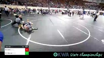 55 lbs Semifinal - Miles Cain, R.A.W. vs Mason Mercer, Miami Takedown Club