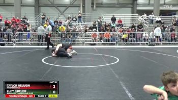 185 lbs Cons. Round 1 - Lucy Bircher, Kansas City Wrestling Club vs Taylor Melugin, Independence