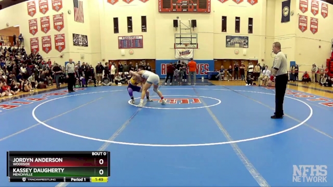 126 lbs 1st Place Match - Jordyn Anderson, Woodside vs Kassey Daugherty ...
