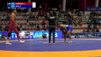 92 kg Final 3-5 - Jacob Thomas Cardenas, United States vs Pruthviraj Babasaheb Patil, UWW