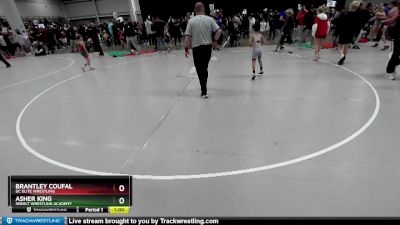 56 lbs Semifinal - Asher King, Sebolt Wrestling Academy vs Brantley Coufal, DC Elite Wrestling