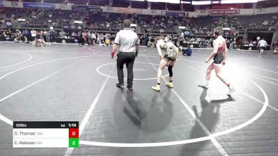 128 lbs Consi Of 8 #1 - Dece Thomas, Terminator Wrestling Academy vs Caiden Robison, CBR