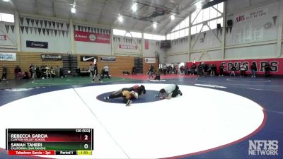 120 (122) Champ. Round 2 - Rebecca Garcia, Clayton Valley School vs Sanah Taheri, California (San Ramon)