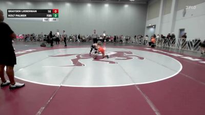85 lbs Rr Rnd 2 - Brayden Lieberman, The Hunt WC Orange - EL vs Kolt Palmer, POWA - EL