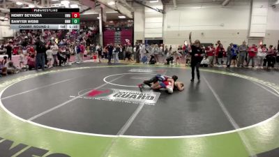 108 lbs Champ. Round 2 - Sawyer Webb, No Nonsense Wrestling vs Henry Seykora, Owatonna Wrestling Academy