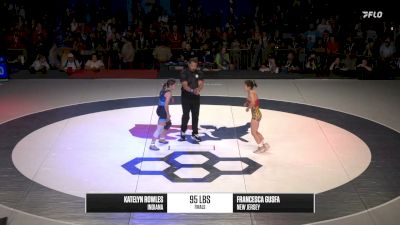95 lbs 1st Place Match - Francesca Gusfa, New Jersey vs Katelyn Rowles, Indiana