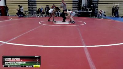 108 lbs Cons. Round 3 - Wyatt Watson, Southport Wrestling Club vs Zayvion Hutchinson, Prodigy Wrestling Club