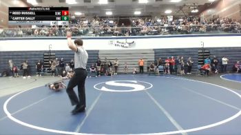 49 lbs Champ. Round 2 - Carter Dally, Hawk Wrestling Club vs Reed Russell, Sandpoint Legacy Wrestling Club