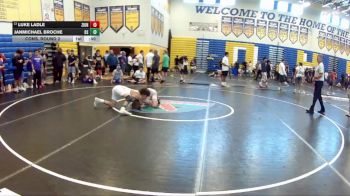 120 lbs Cons. Round 2 - Janmichael Broche, Blue Steel vs Luke Ladle, Beebe Trained