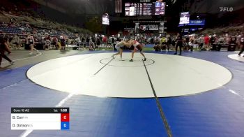 170 lbs Cons 16 #2 - Brandon Carr, Pennsylvania vs Dominic Dotson, California