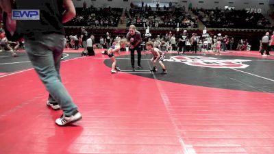 46 lbs Round Of 32 - Trace Bush, Skiatook Youth Wrestling vs Aspen Shelton, Team Tulsa Wrestling Club