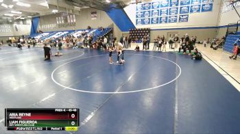 45-48 lbs Round 2 - Liam Figueroa, Roy Wrestling Club vs Aria Reyne, Westlake