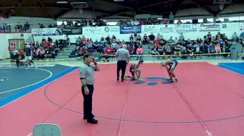 122 lbs 1st Place Match - Enrique Hernandez, Parker High School vs Kaiden Benally, Mesa