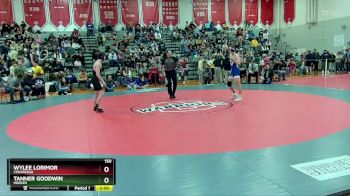 150 lbs Champ. Round 1 - Wylee Lorimor, Cedaredge vs Tanner Goodwin, Meeker