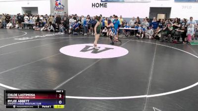 130 lbs Round 1 - Rylee Abbett, Chugach Eagles Wrestling Club vs Chloe Lastimosa, Marathon Wrestling Club