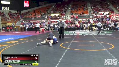 3-2-1A 126 Quarterfinal - Chase Meyer, Hoxie vs Andrew Peters, Whitewater-Remington