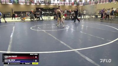 150 lbs Semifinal - Collin Frost, Iowa vs Dayne Rew, Moen Wrestling Academy