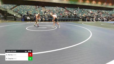 197 lbs Consi Of 16 #2 - Eric Karas, Eastern Oregon University vs Ryder Depies, Wisconsin-Eau Claire