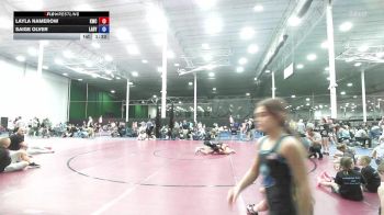 122 lbs Rr Rnd 6 - Layla Namerow, Kraken Black - Girls vs Saige Olver, Lady Assassins