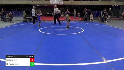 56 lbs Consi-qtrs - Knox Guyer, Elkton vs Milo Ksebe, Lewes