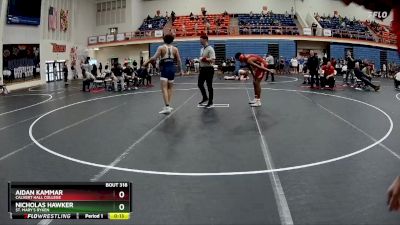 157 lbs Cons. Round 4 - Nicholas Hawker, St. Mary`s Ryken vs Aidan Kammar, Calvert Hall College