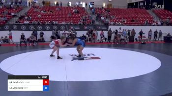 106 lbs Semis - Ana Malovich, Team Pennsylvania vs Alexsys Jacquez, Betterman Elite Wrestling