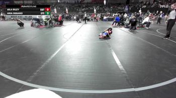 45 lbs 3rd Place - Aila Riley, Hawthorne vs Aria DeBaro, Upper Township