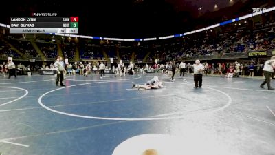 130 lbs Semifinal - Landon Lynn, Connellsville vs Davi Glykas, Northampton