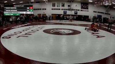 184 lbs Cons. Round 2 - Devin Rogers, Carthage College vs Zach Hunter, St. Johns (mn)