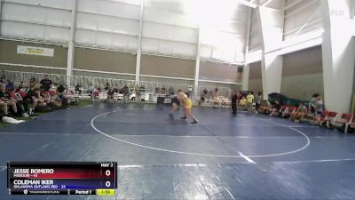 215 lbs Placement Matches (8 Team) - Jesse Romero, Missouri vs Coleman Iker, Oklahoma Outlaws Red