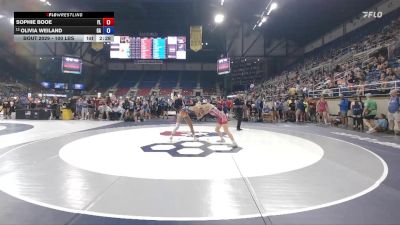 100 lbs Champ. Rd Of 32 - Sophie Booe, FL vs Olivia Weiland, GA