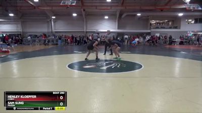 135 lbs Cons. Round 1 - Sam Sung, MASON vs Henley Kloepfer, CAREY