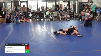 60 lbs Consolation - Keegan Carter, Calhoun Jr. Takedown Club vs Adam String, South Forsyth War Wrestling