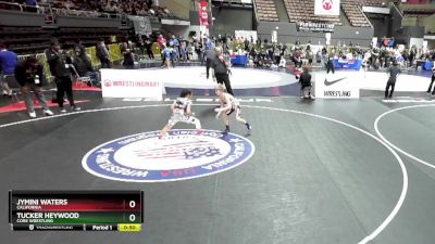 84 lbs Cons. Round 2 - Tucker Heywood, CORE Wrestling vs Jymini Waters, California