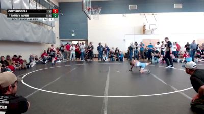 49 lbs Quarters - Colt Russell, Sandpoint Legacy Wrestling Club vs Tommy Gunn, Bear Lake Wrestling Club