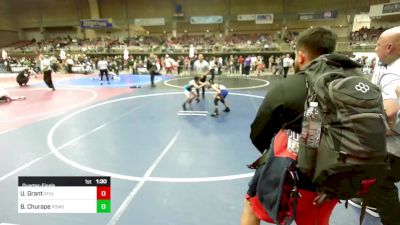 69 lbs Quarterfinal - Uriah Grant, Athlos Wrestling vs Bentley Churape, Pomona Elite