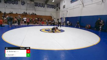 85 lbs Semifinal - Sebastian Gutierrez, Red Wave Wrestling vs Anthony Sunnell, All-Phase