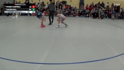 65 lbs Champ. Round 2 - Ryker Campbell, CrassTrained:Weigh In Club vs Calvin Doll, Pinnacle Wrestling Club