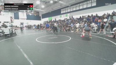155 lbs Quarterfinal - Aurora Oswald, Threshold Wrestling Club vs Serena Navarro, Grand Terrace