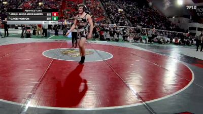 6A 215 lbs Quarterfinal - Gage Ponton, Mountain View vs Abdullah Joe Abdulhameed, Meridian