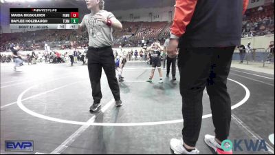 60 lbs Final - Maida Bigsoldier, Pawhuska Elks Takedown vs Baylee Holzbaugh, Team Guthrie Wrestling