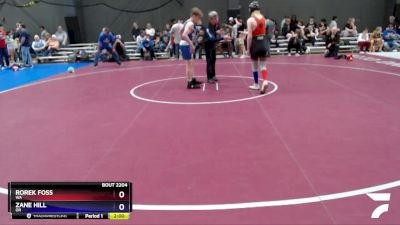 114 lbs Cons. Semi - Rorek Foss, WA vs Zane Hill, OR