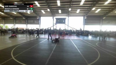 62 lbs Semifinal - Axel Sandoval, Top Rank Hammers vs Makayla Howard, No Team